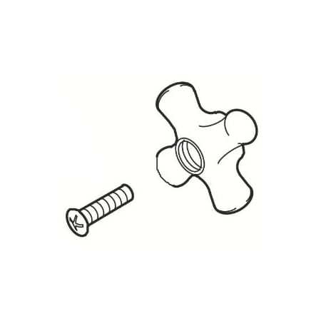 Pfister Bathroom Parts, Lge Cross Hdl Porc Ntd 940-9850